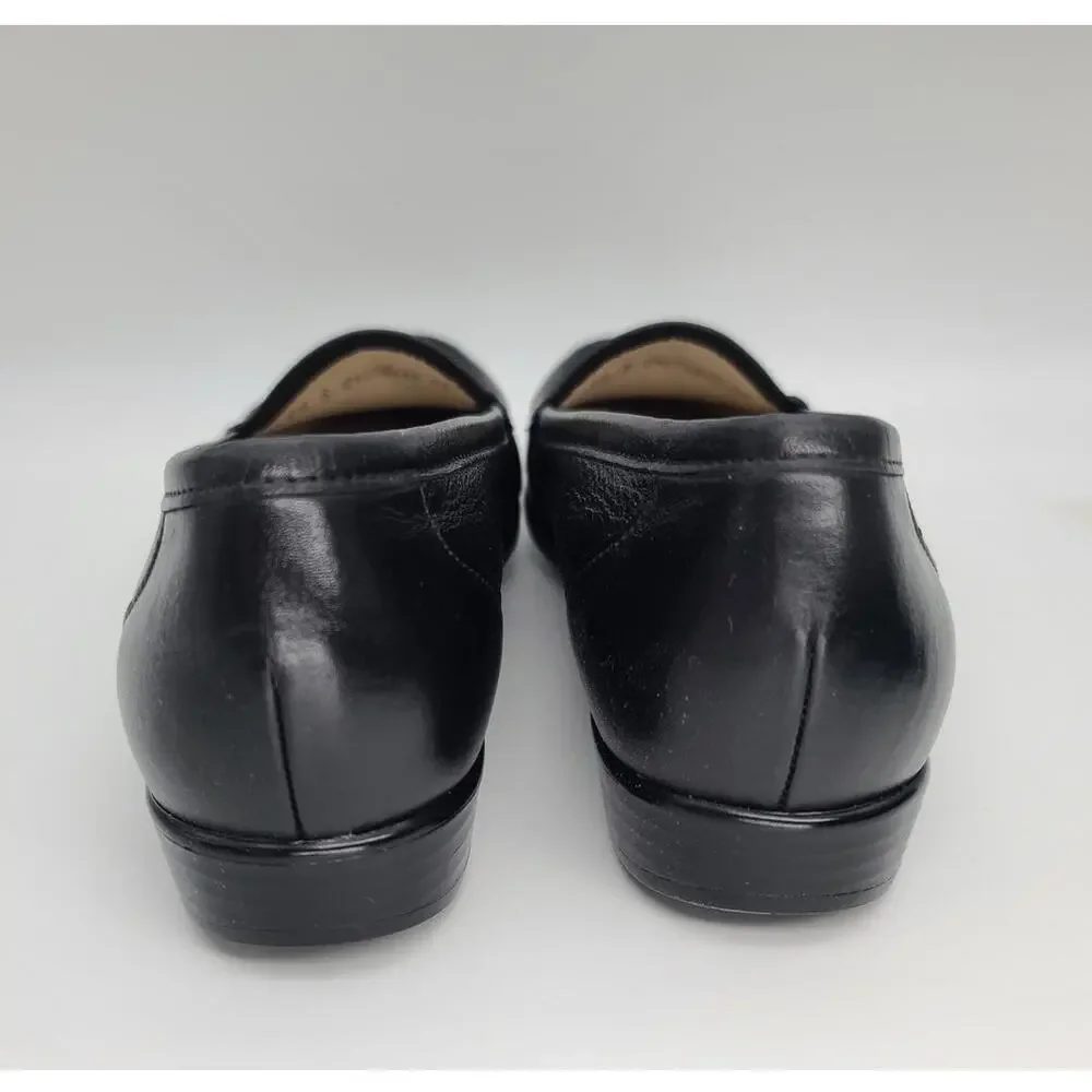 SAS Simplify Slip-On Leather Moccasin Loafer Black Tripad Comfort Size 9.5 S Box - Picture 4 of 8
